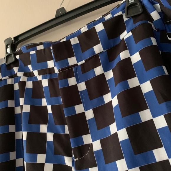 Eloquii Geometric Patterned Pants Slacks Sz 24 - Picture 2 of 3